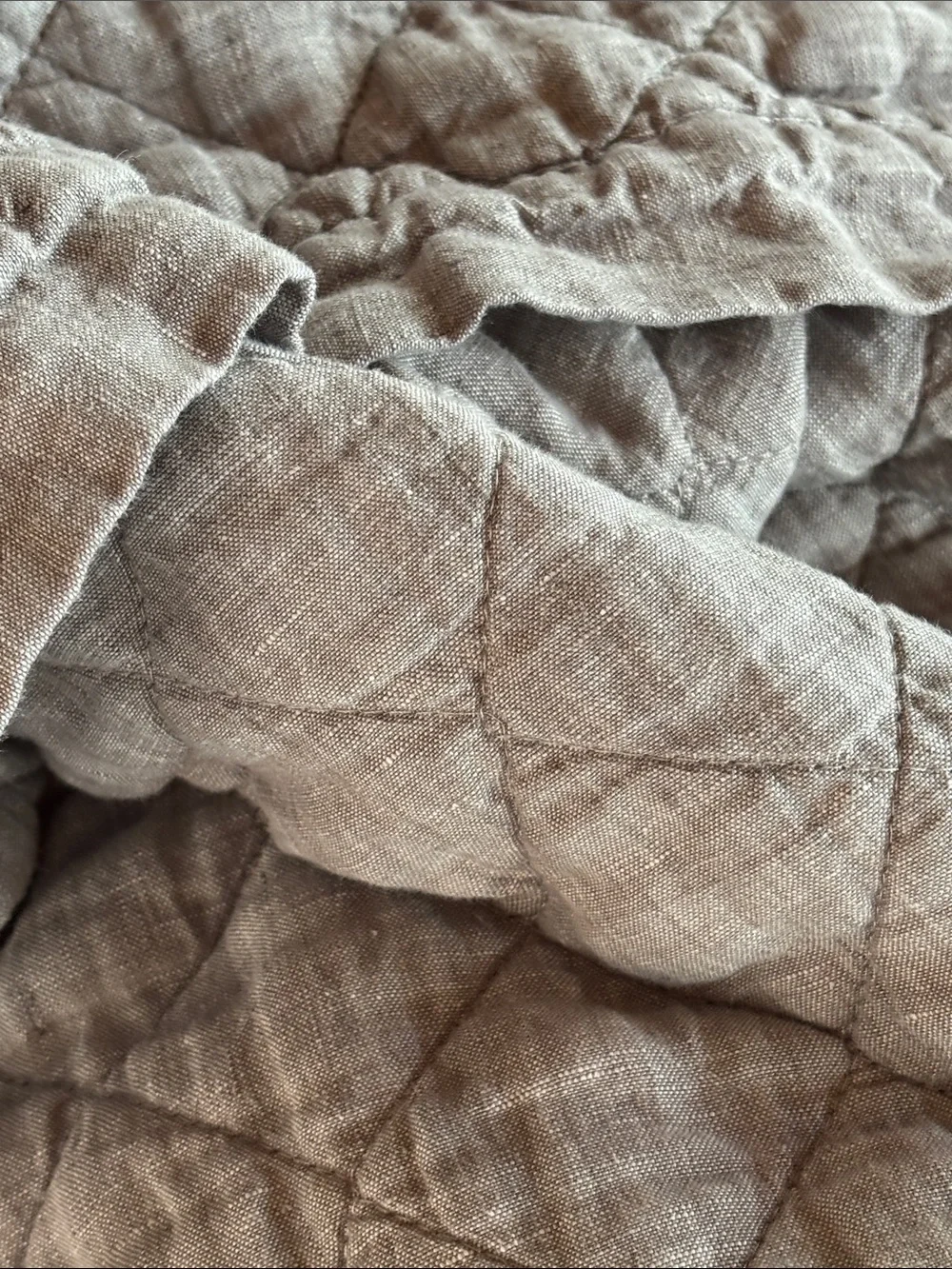 Pottery Barn Linen Quilt and Sham